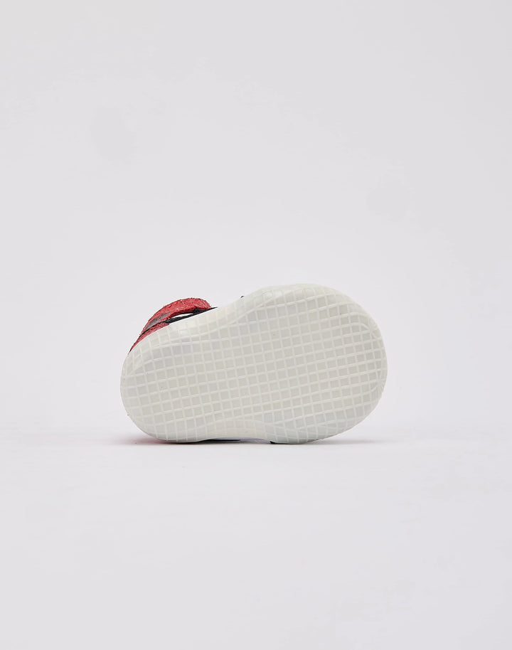 JORDAN 1 CRIB BOOTIE AT3745-602 "RUBY" - VARSITY RED/ BLACK/WHITE